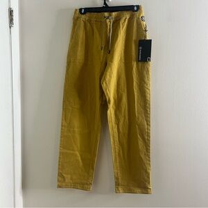 Backcountry Women's Rambler Stretch Jogger Pants Small Yellow Pull On Hiking NWT